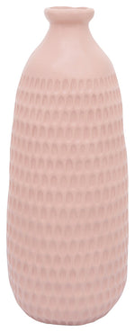 Sagebrook Home 13922-12 16" Dimpled Vase, Blush