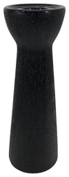 Sagebrook Home 14814-07 Ceramic 12" Bead Candle Holder, Black
