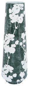 Sagebrook Home 14088-05 Ceramic 19" Floral Vase, Green/White