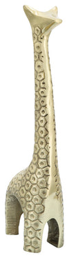 Sagebrook Home 14248-07 Aluminum 16" Giraffe Sculpture, Gold