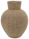 Sagebrook Home 16187 Metal 18" Vase With Jute Rope, Brown