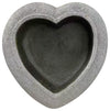 Sagebrook Home 16334 Resin, 13" Heart Bird Feeder, Gray