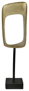 Sagebrook Home 13767-01 27.5" Aluminum Rhombus On Stand, Gold, Kd