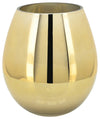 Sagebrook Home 15836-04 Glass 8" Metallic Vase, Gold
