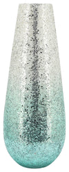 Sagebrook Home 16337-01 18" Crackled Vase, Green Ombre