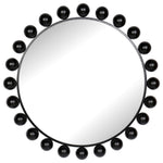 Sagebrook Home 16433-01 Metal, 42", Round Mirror, Black