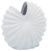 Sagebrook Home 16815-01 Ceramic 12" Shell Vase, White