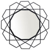 Sagebrook Home 14927-02 Metal 35" Geometric Mirror, Black Wb