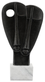 Sagebrook Home 16180 Metal, 17", Mask Sculpture, Bronze