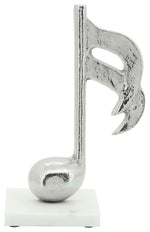 Sagebrook Home 16229-02 Metal 9" Music Note Accent, Silver