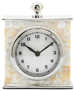 Sagebrook Home 15867 5x7" Metal Table Clock, Silver