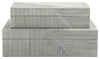 Sagebrook Home 16140 Resin Set of 2 Ridged Boxes, White