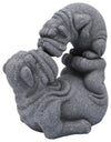 Sagebrook Home 16747 Resin, 13" Kissing Pugs, Gray