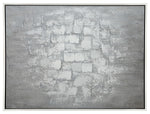 Sagebrook Home 70123 47"x35" Handpainted Abstract Canvas, Gray