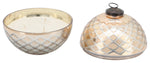 Sagebrook Home 80144-02 5" Ornament Candle, Gold 5oz