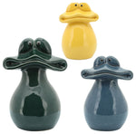 Sagebrook Home 16267-01 Set of 3, 6"/8"/10" Frog Table Accent, Multicolor