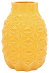 Sagebrook Home 13920-07 9" Geo Vase, Yellow