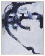 Sagebrook Home 70110 32x40" Handpainted Abstract Canvas, Blue/Gray