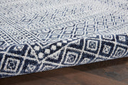Nourison Royal Moroccan Contemporary Navy/Grey Area Rug