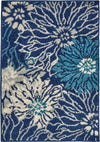 Nourison Passion Contemporary Navy/Ivory Area Rug