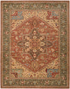Nourison Living Treasures Traditional Rust Area Rug