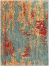 Nourison Somerset Contemporary Teal/Multicolor Area Rug