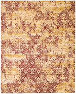 Nourison Rhapsody Transitional Gold/Garnet Area Rug