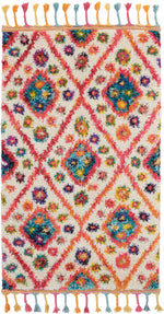 Nourison Moroccan Casbah Transitional Ivory/Pink Area Rug