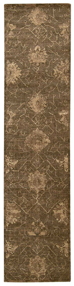 Nourison Silken Allure Traditional Chocolate Area Rug