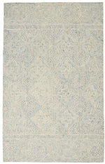 Nourison Azura Transitional Ivory/Light Blue Area Rug