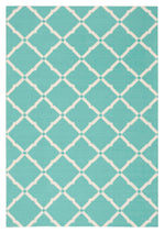 Nourison Home & Garden Transitional Aqua Area Rug