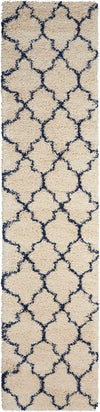 Nourison Amore Contemporary Ivory/Blue Area Rug