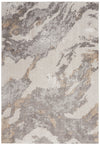 Nourison Sleek Textures Contemporary Brown/Ivory Area Rug