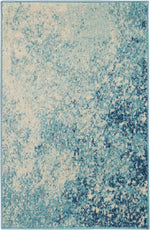 Nourison Passion Transitional Navy/Light Blue Area Rug