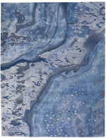Nourison Prismatic Contemporary Blue Area Rug