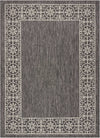 Nourison Garden Party Transitional Charcoal Area Rug