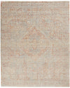 Nourison Silken Weave s Grey/Brick Area Rug