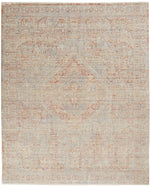 Nourison Silken Weave s Grey/Brick Area Rug