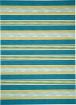 Nourison Sun N` Shade Contemporary Green/Teal Area Rug