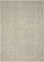 Nourison Modern Deco Transitional Light Blue/Ivory Area Rug