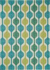 Nourison Sun N` Shade Contemporary Ivory/Aqua Area Rug