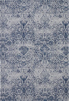 Nourison Damask Traditional Ivory/Navy Area Rug