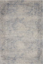 Nourison Rustic Textures Transitional Ivory/Light Blue Area Rug