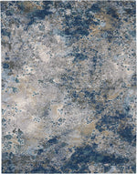 Nourison Artworks Contemporary Blue/Grey Area Rug