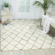 Nourison Tahoe Modern Contemporary Ivory/Grey Area Rug