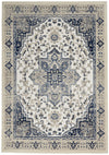 Nourison Cyrus Traditional Navy/Ivory Area Rug