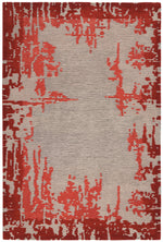 Nourison Symmetry Contemporary Beige/Red Area Rug
