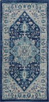 Nourison Tranquil Traditional Ivory/Navy Area Rug