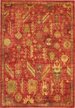 Nourison Vintage Tradition Traditional Red Area Rug