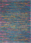 Nourison Passion Contemporary Blue/Multicolor Area Rug